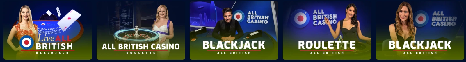 All British Casino games